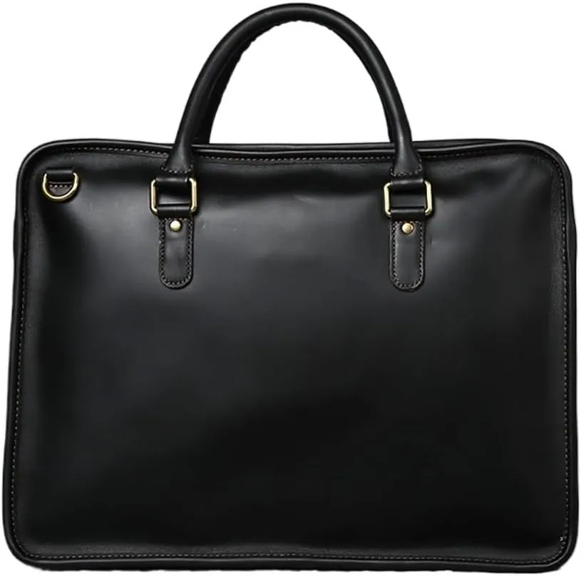 CSCDD Leather Briefcase Men Bag Business Handbag Male Laptop Shoulder Bags Men Briefcase