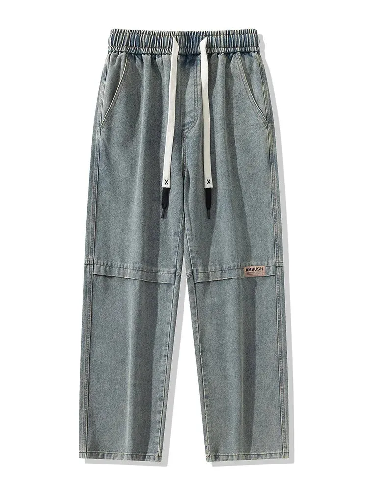DenimEase Straight-Leg Pants