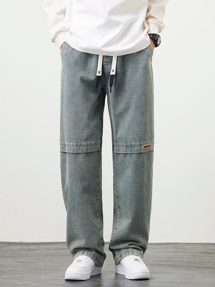 DenimEase Straight-Leg Pants