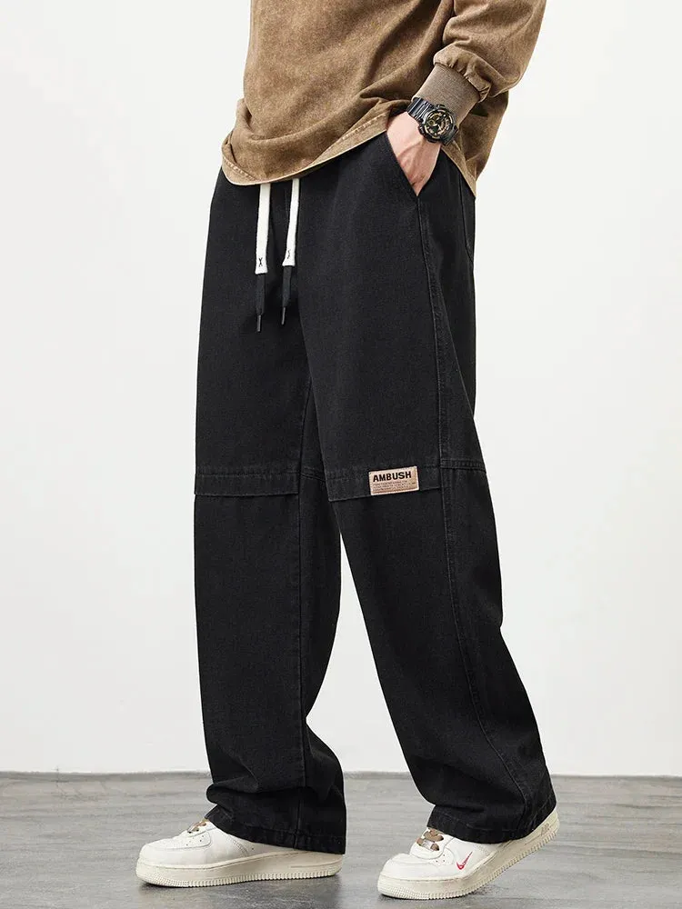 DenimEase Straight-Leg Pants