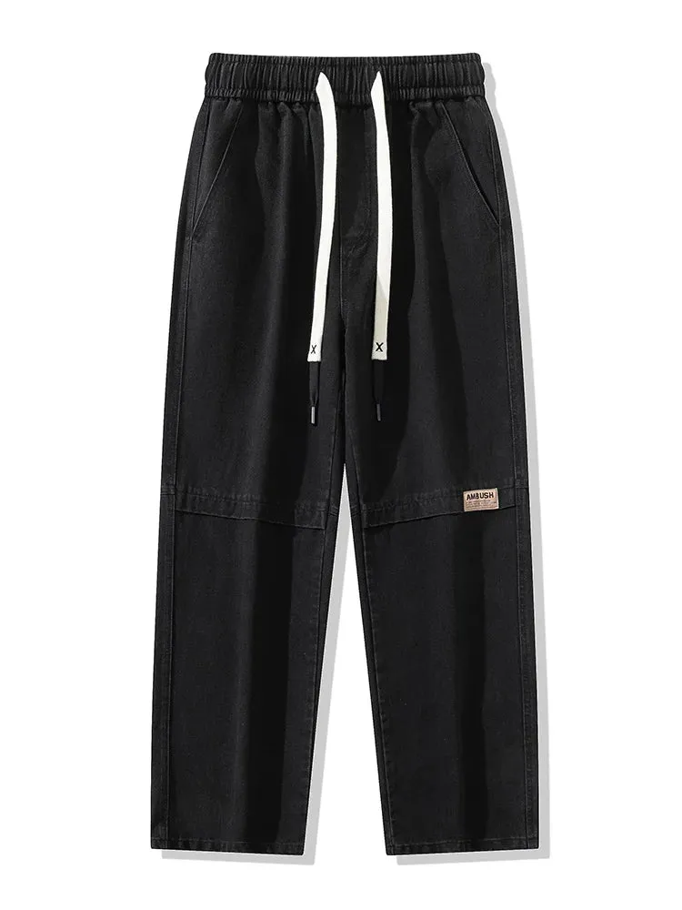 DenimEase Straight-Leg Pants