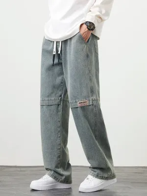 DenimEase Straight-Leg Pants