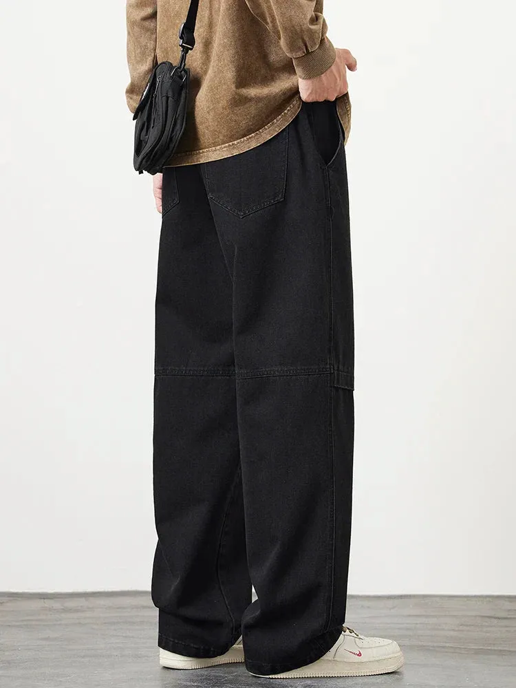 DenimEase Straight-Leg Pants
