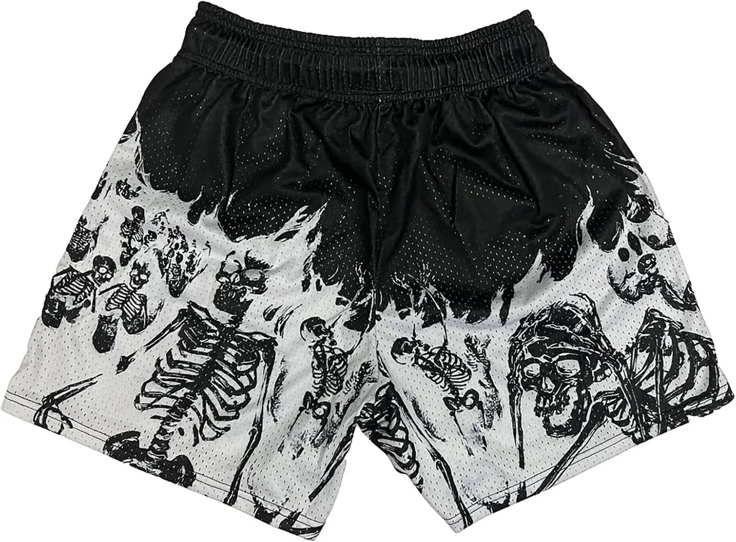DIOTSR Mens Graphic Shorts Casual Flat Front Shorts Cool Streetwear Designer Shorts Drawstring Summer