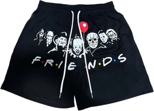 DIOTSR Mens Graphic Shorts Casual Flat Front Shorts Cool Streetwear Designer Shorts Drawstring Summer