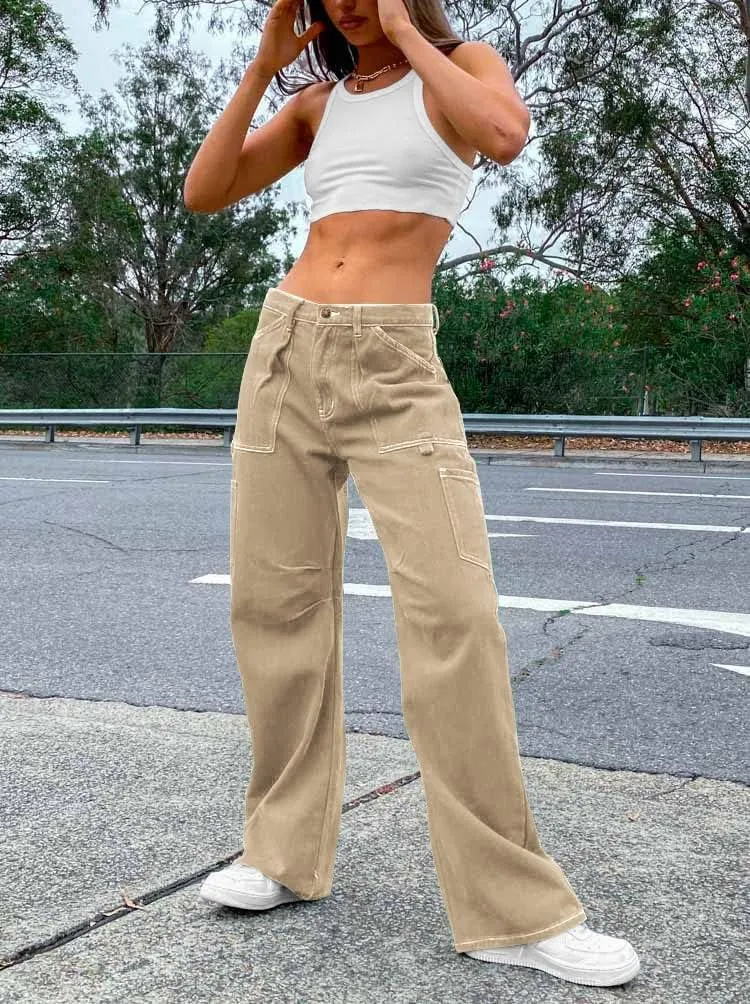 Dokotoo Women's Joggers,Palazzo,Cargo