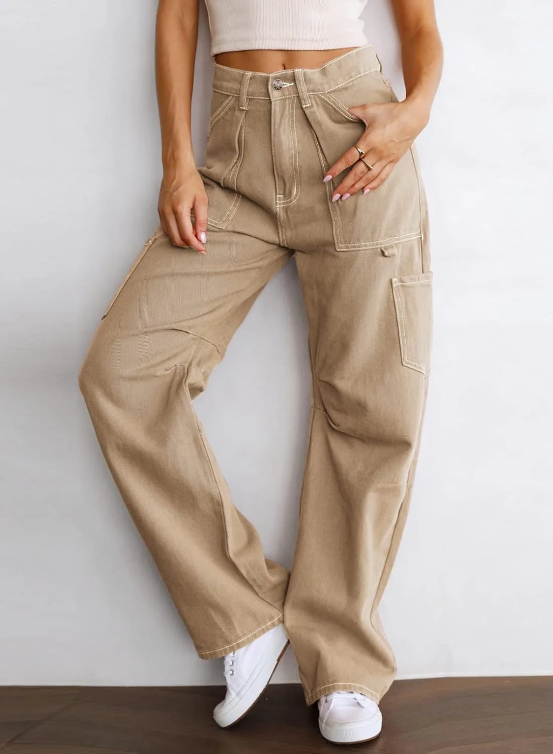 Dokotoo Women's Joggers,Palazzo,Cargo