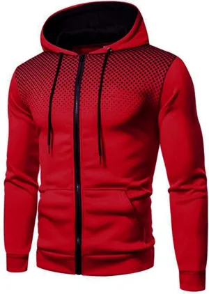 DuDubaby Men's Winter Sports Casual Fitness Suit with Dots Hoodie Sweatshirt and Pants
