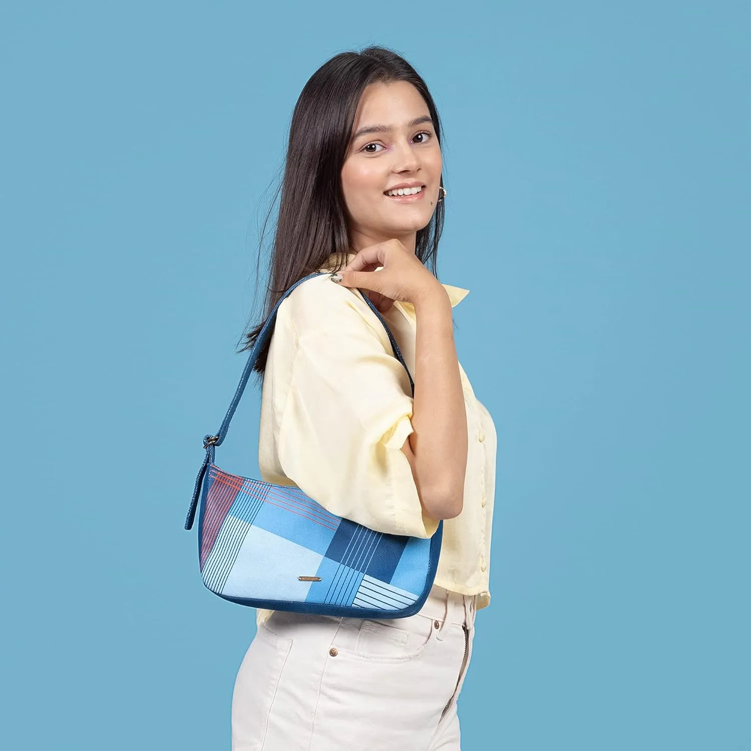 Eco Right Small Shoulder Bag for Women, Vegan Canvas Purse