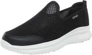 Fashion Summer Men Breathable Mesh Flat Elastic Casual Shoes Mens Sneaker Socks Sneaker (White, 8.5)