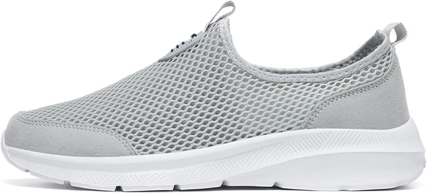 Fashion Summer Men Breathable Mesh Shallow Lace Up Casual Shoes Mens Classic Leather Sneaker