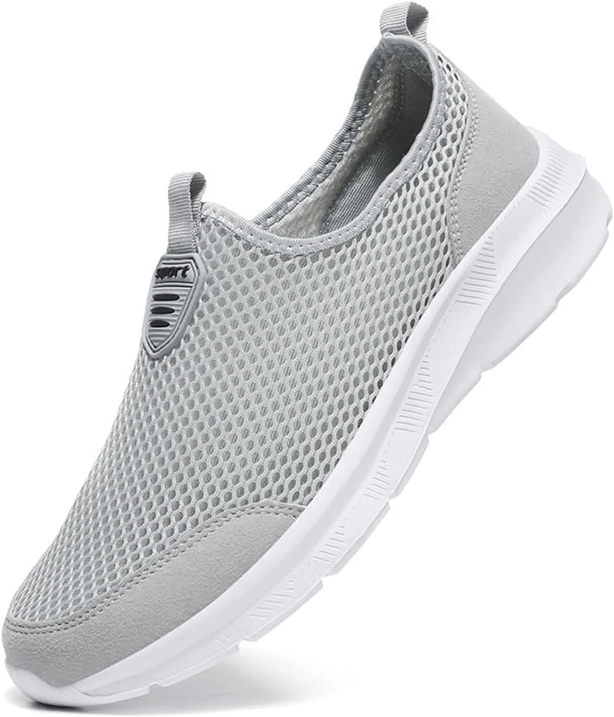 Fashion Summer Men Breathable Mesh Shallow Lace Up Casual Shoes Mens Classic Leather Sneaker