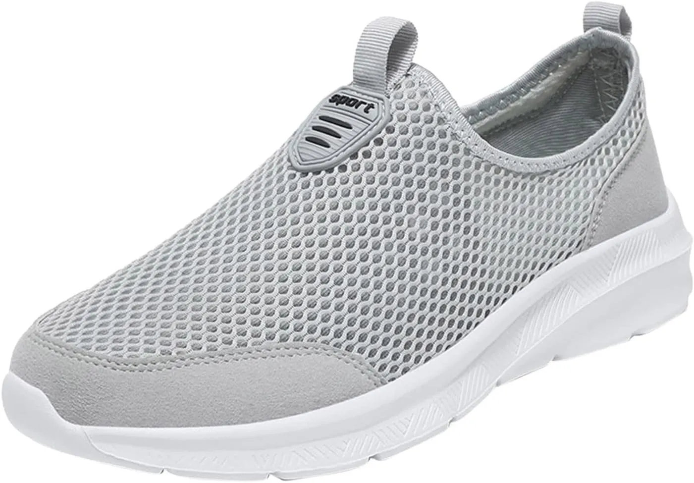 Fashion Summer Men Breathable Mesh Shallow Lace Up Casual Shoes Mens Classic Leather Sneaker