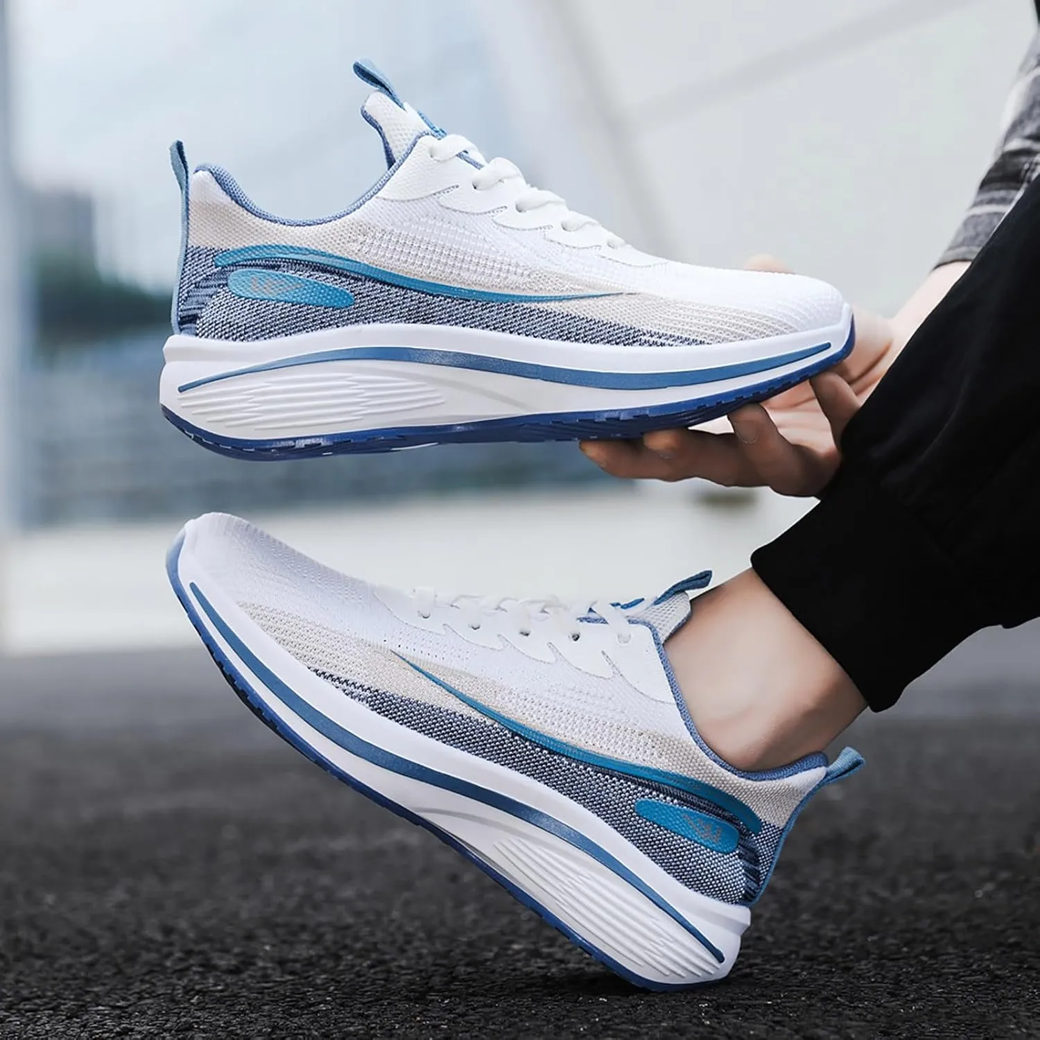 Fashionable Versatile Trendy and Breathable Running Trainers Balanced Lightweight Shockabsorbing Sneaker for Men
