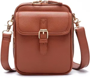 Forcipower Crossbody Leather Bag, Collaboraten1 Crossbody Leather Bag, Large Capacity, Shoulder Bags for Women Travel