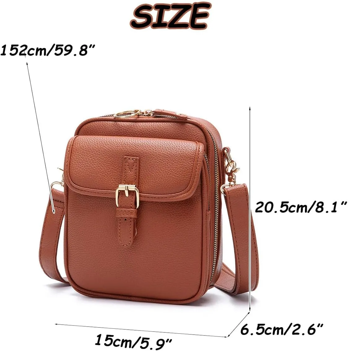 Forcipower Crossbody Leather Bag, Collaboraten1 Crossbody Leather Bag, Large Capacity, Shoulder Bags for Women Travel