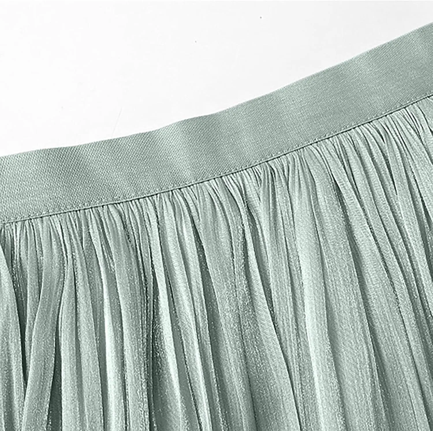 FZYLQY Plus Size Pleated Flare Midi Skirts for Women High Waisted Ruffle Boho Summer Beach Skirt Mid Length A Line Skirts