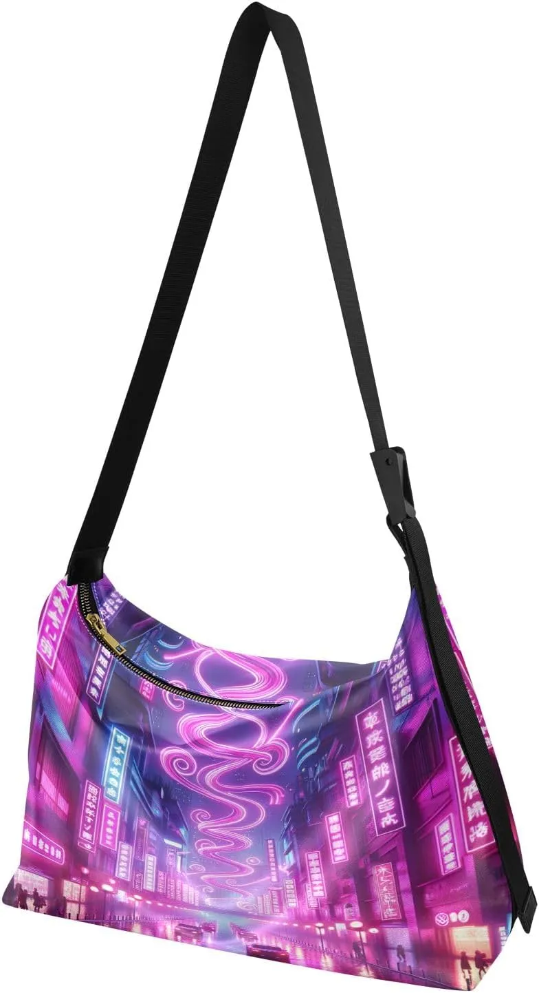 GAIGEO Pineapple Womens Shoulder Bags Crossbody, Vegan Crossbody Bag, Wide Strap Crossbody Bag