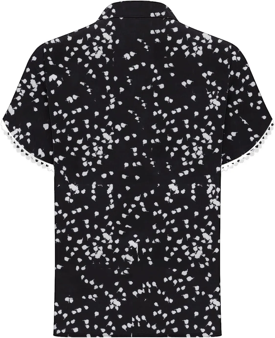 Generic 2024 Boho Floral Tops Womens Tops Summer Casual V Neck Short Sleeve Shirts Dressy Elegant Flowy Ruched Blouses Trendy