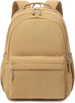 Girls Backpack School Backpack for Teens Elementary High College School Corduroy Laptop Bags Casual Travel Daypacks Lightweight