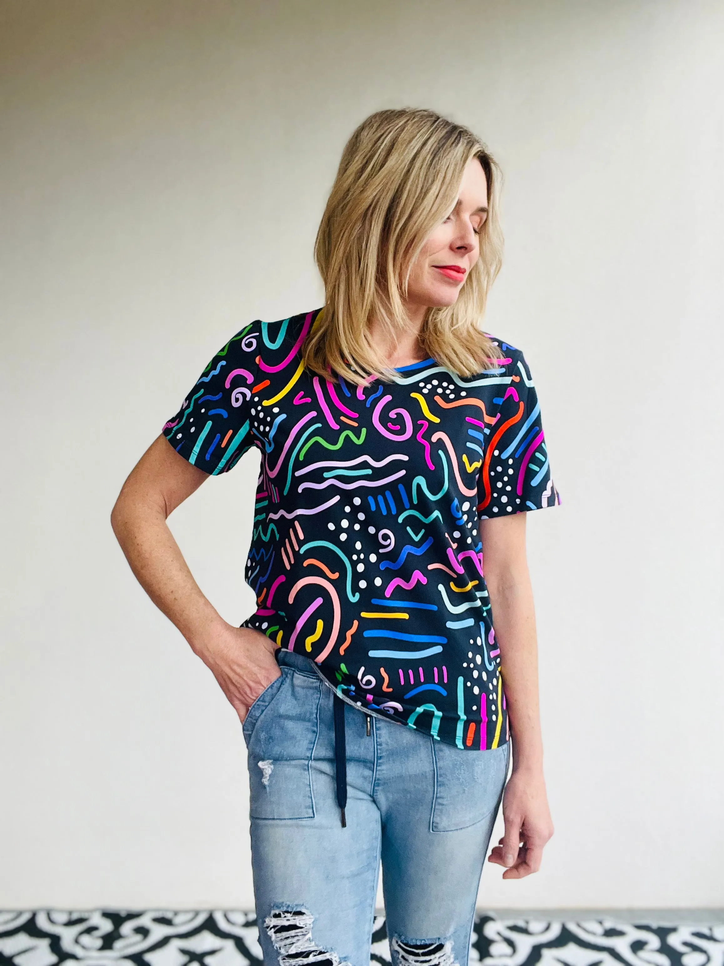 Go With The Flow Everyday Tee Black