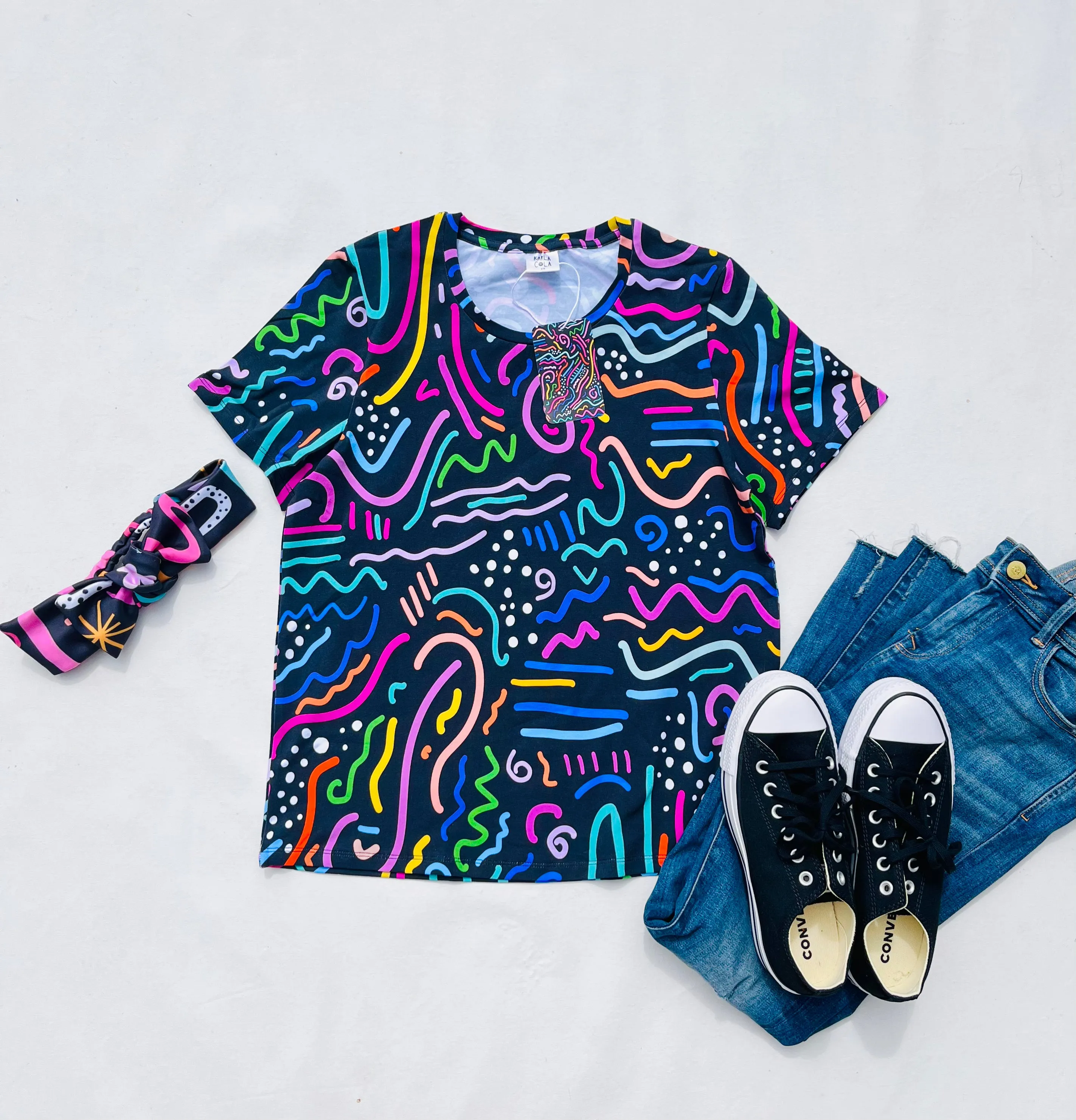 Go With The Flow Everyday Tee Black