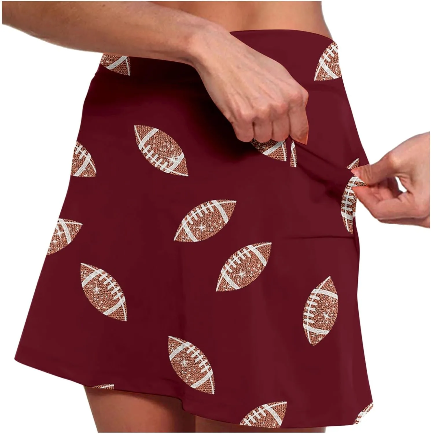 Golf Skorts for Women with Pockets Floral Summer Casual Tennis Skirts with Shorts Tummy Control Athletic Skort