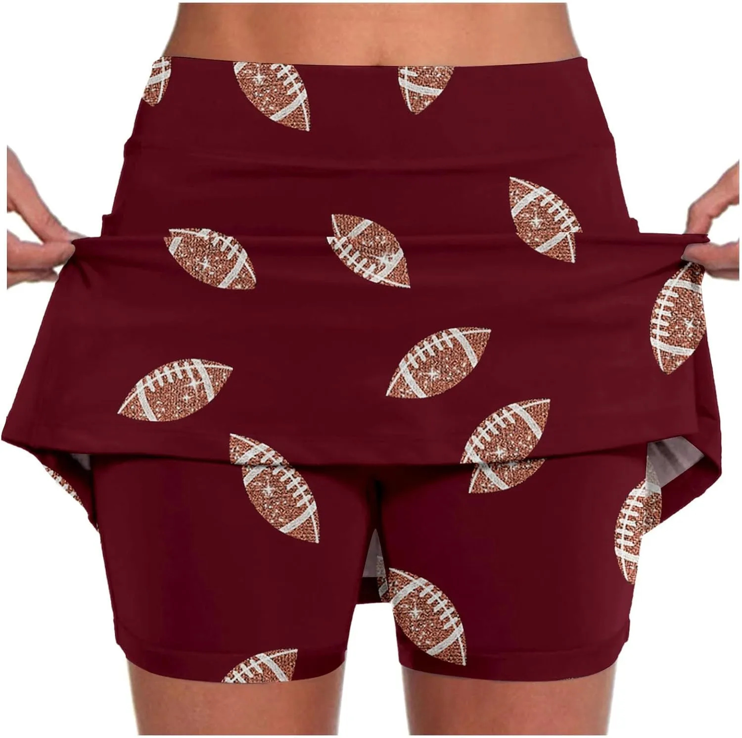 Golf Skorts for Women with Pockets Floral Summer Casual Tennis Skirts with Shorts Tummy Control Athletic Skort