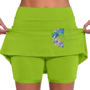 Golf Skorts for Women with Pockets Summer Athletic Workout Tennis Skirts with Shorts High Waist Athletic Skirt