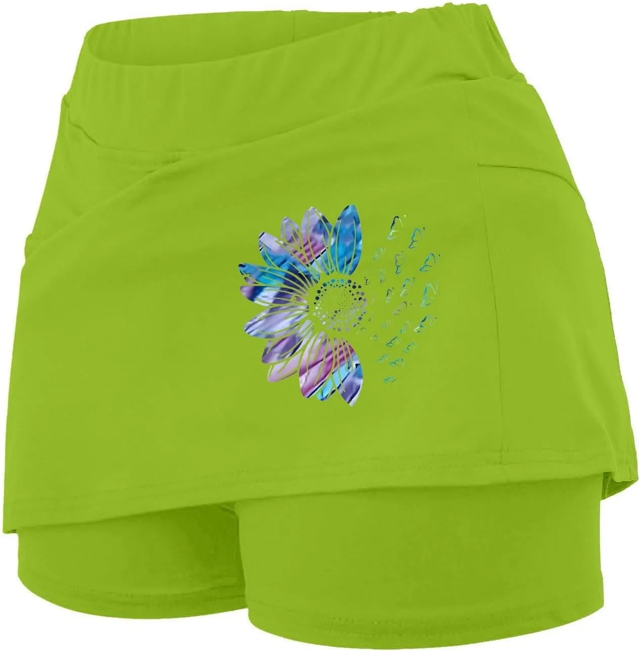 Golf Skorts for Women with Pockets Summer Athletic Workout Tennis Skirts with Shorts High Waist Athletic Skirt