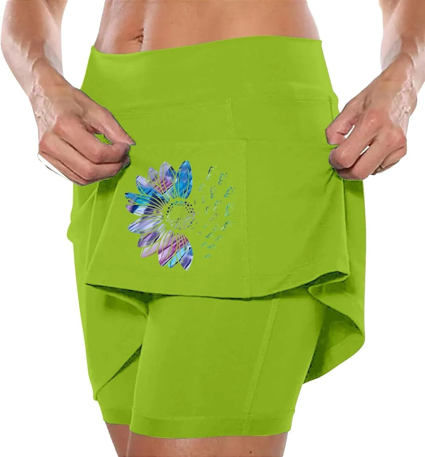 Golf Skorts for Women with Pockets Summer Athletic Workout Tennis Skirts with Shorts High Waist Athletic Skirt