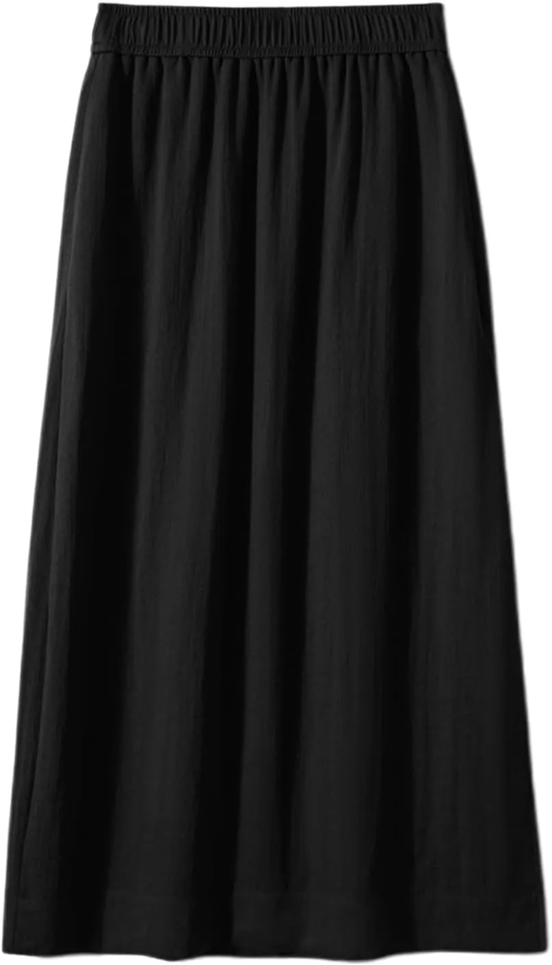 High Waisted Linen Skirts for Women Side Split Trendy Summer Casual Long Skirt Boho A Line Maxi Skorts 2025