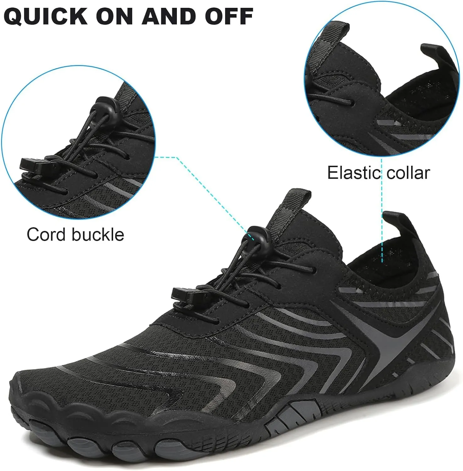 Hike Barefoot Shoes Women Men Pro Barefoot Shoes Healthy & Non-Slip Lightweight Breathable Sneakers Unisex Quick Dry Zero Drop Trail Running Shoe with Wide Toe Box Sneakers
