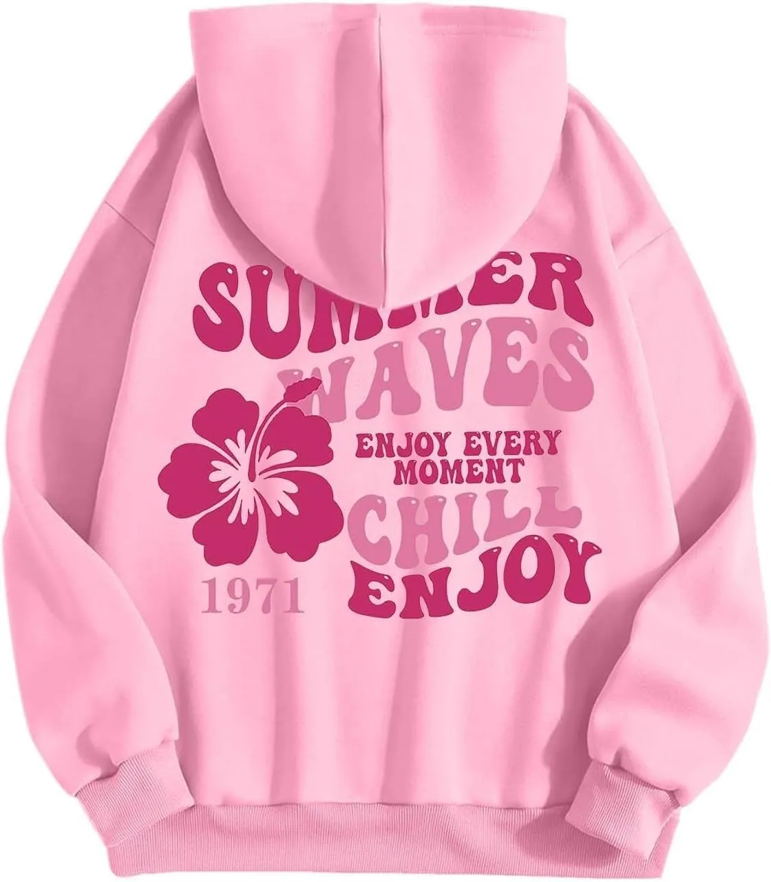 Hoodies for Women Plus Size Casual Long Sleeve Sweatshirts Drawstring Tops Loose Print Pullovers with Pocket