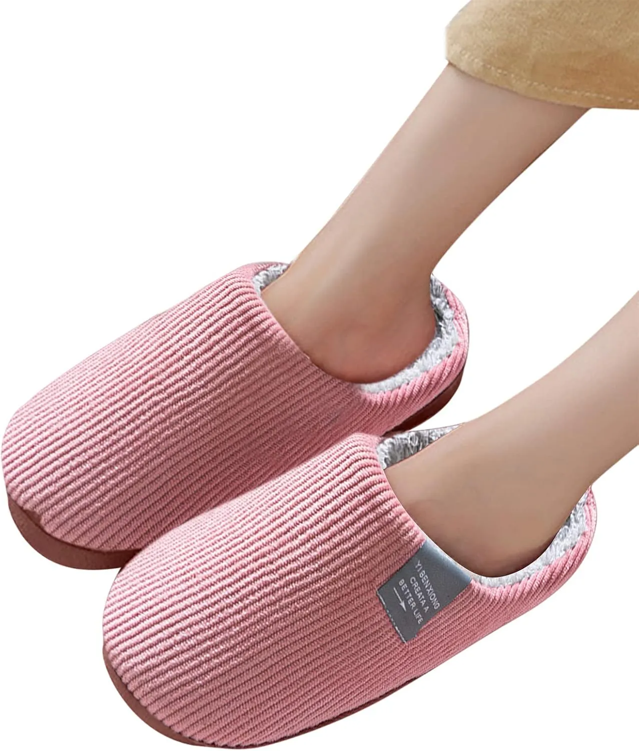 House Shoes for Women Slippers Non Slip Mens Winter House Shoes Non Slip Slippers Womens Black Fluffy Slippers Closed Reindeer Christmas Decoration Gifts for Him 2023