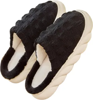 House Shoes for Women Slippers Non Slip Mens Winter House Shoes Non Slip Slippers Womens Black Fluffy Slippers Closed Reindeer Christmas Decoration Gifts for Him 2023