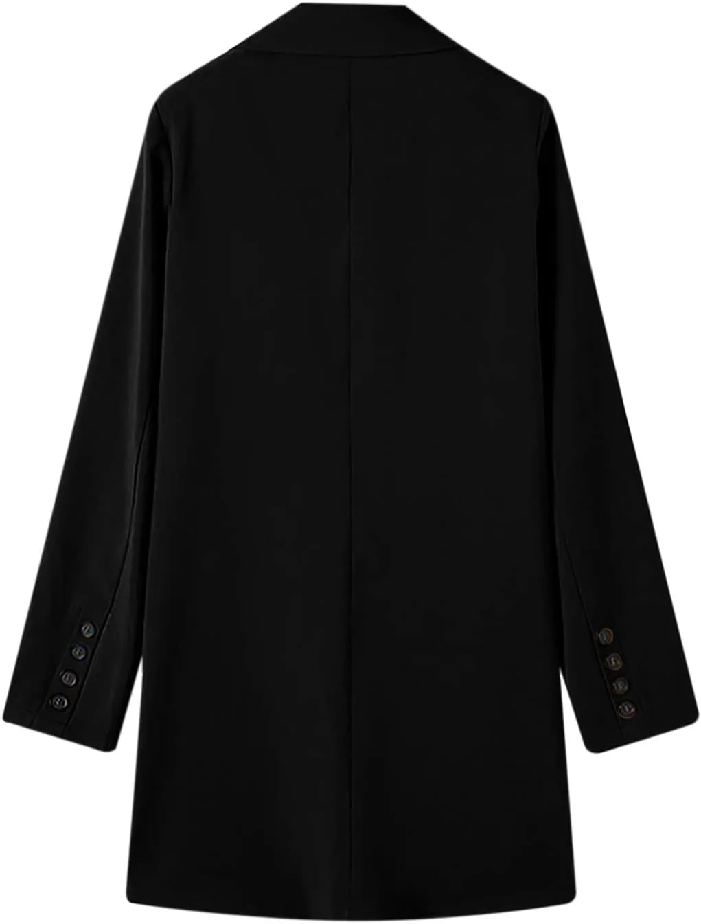 Hvyesh Women's Wool Blend Trench Winter Jackets Mid Long Warm Pea Coats Dressy Casual Double Breasted Overcoat with Pockets