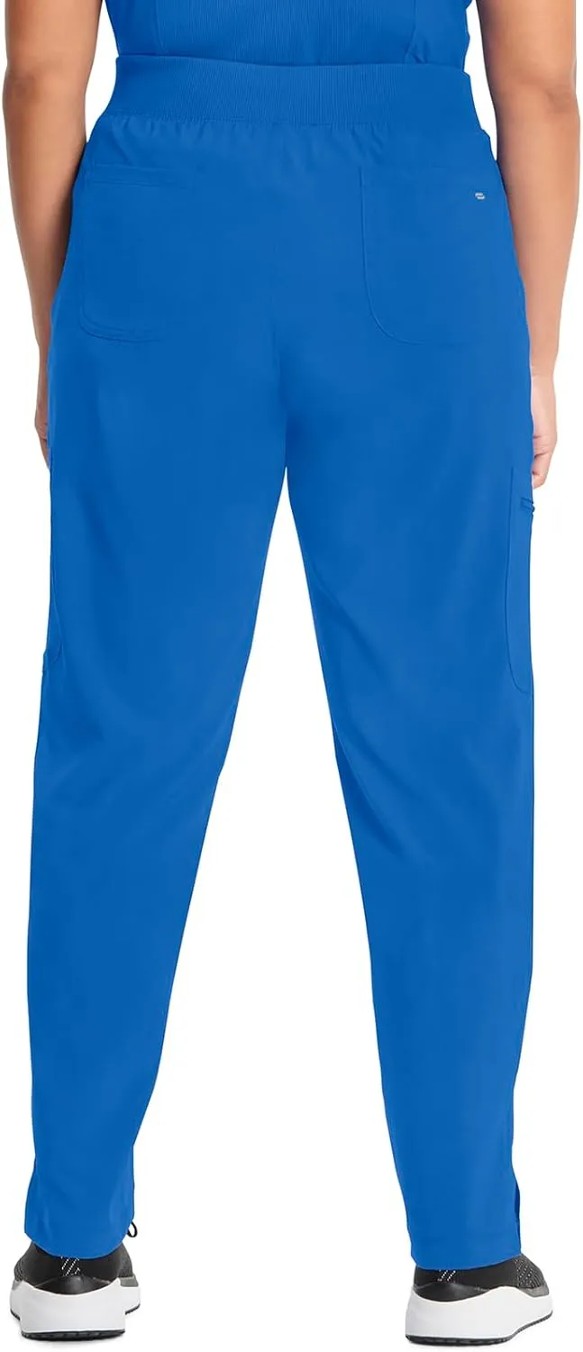 Infinity Cherokee Women's Scrub Pant Mid Rise Tapered Leg Pull-on Bottom with Moisture Wicking & 360 Stretch Fabric CK065A