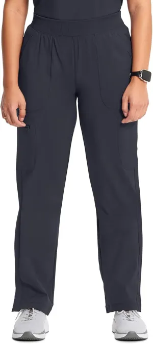 Infinity Cherokee Women's Scrub Pant Mid Rise Tapered Leg Pull-on Bottom with Moisture Wicking & 360 Stretch Fabric CK065A