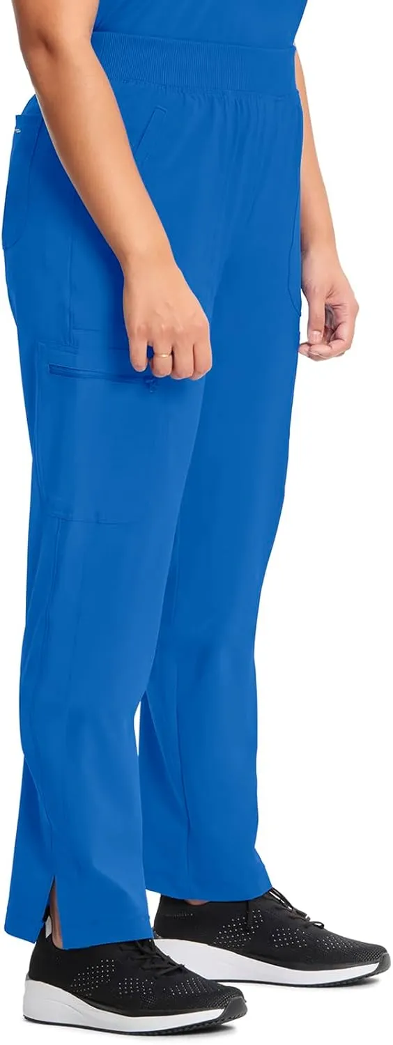 Infinity Cherokee Women's Scrub Pant Mid Rise Tapered Leg Pull-on Bottom with Moisture Wicking & 360 Stretch Fabric CK065A
