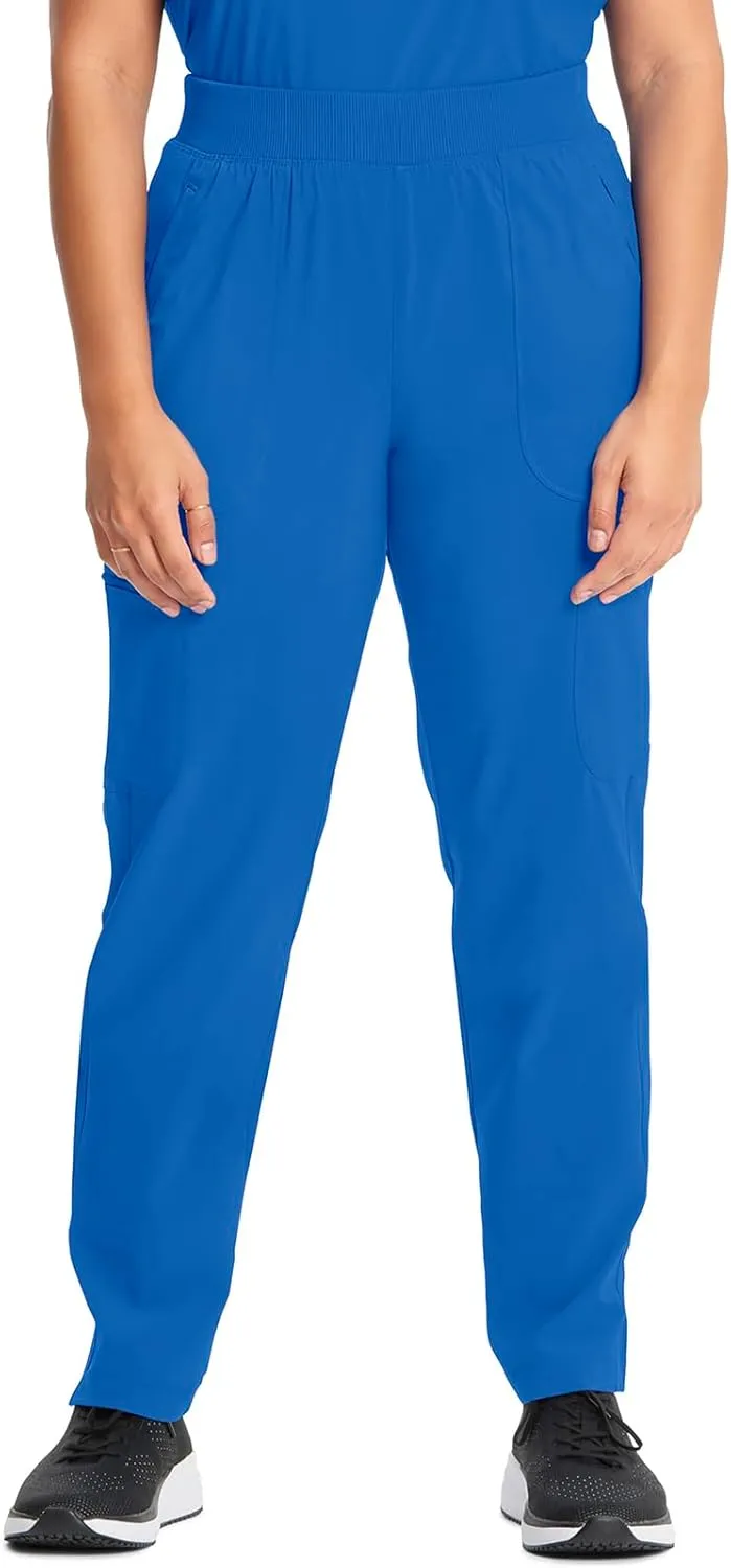 Infinity Cherokee Women's Scrub Pant Mid Rise Tapered Leg Pull-on Bottom with Moisture Wicking & 360 Stretch Fabric CK065A