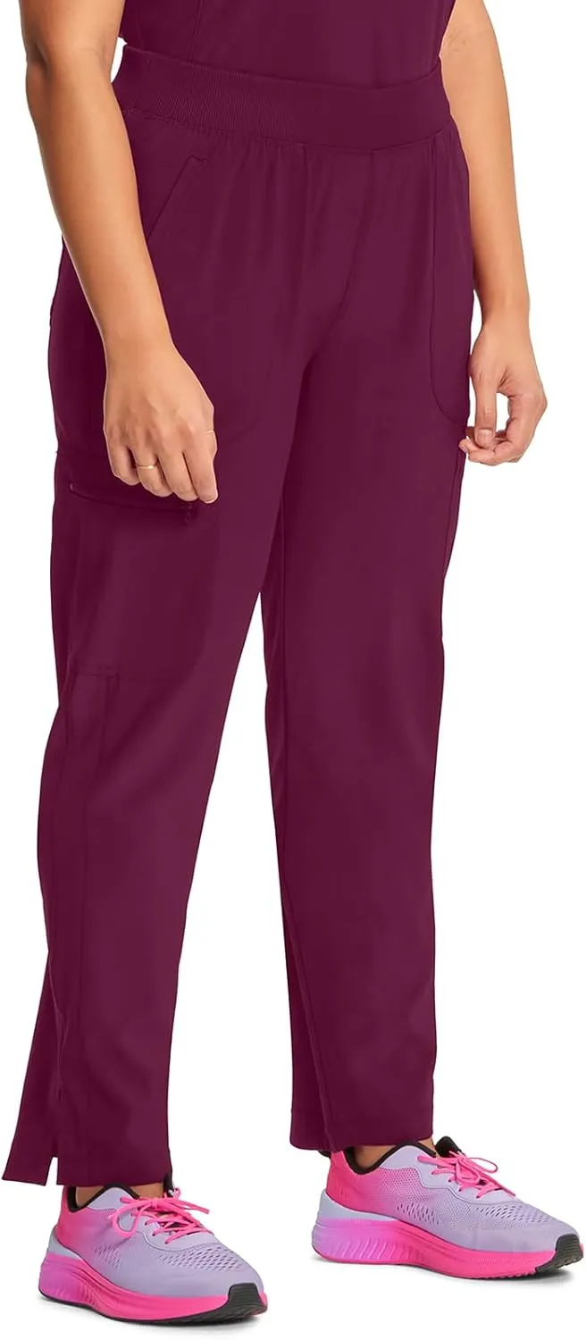 Infinity Cherokee Women's Scrub Pant Mid Rise Tapered Leg Pull-on Bottom with Moisture Wicking & 360 Stretch Fabric CK065A