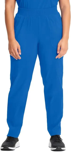 Infinity Cherokee Women's Scrub Pant Mid Rise Tapered Leg Pull-on Bottom with Moisture Wicking & 360 Stretch Fabric CK065A