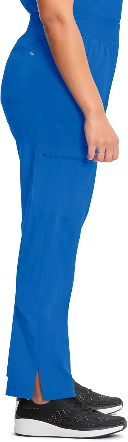 Infinity Cherokee Women's Scrub Pant Mid Rise Tapered Leg Pull-on Bottom with Moisture Wicking & 360 Stretch Fabric CK065A