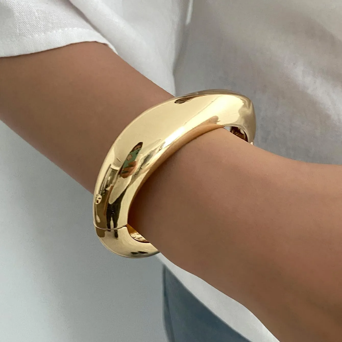 Irregular Square Acrylic Chunky Bangle Bracelets for Women Punk Resin Cuff Bangle Bracelet Set Fashion Colorful Large Statement Bracelets