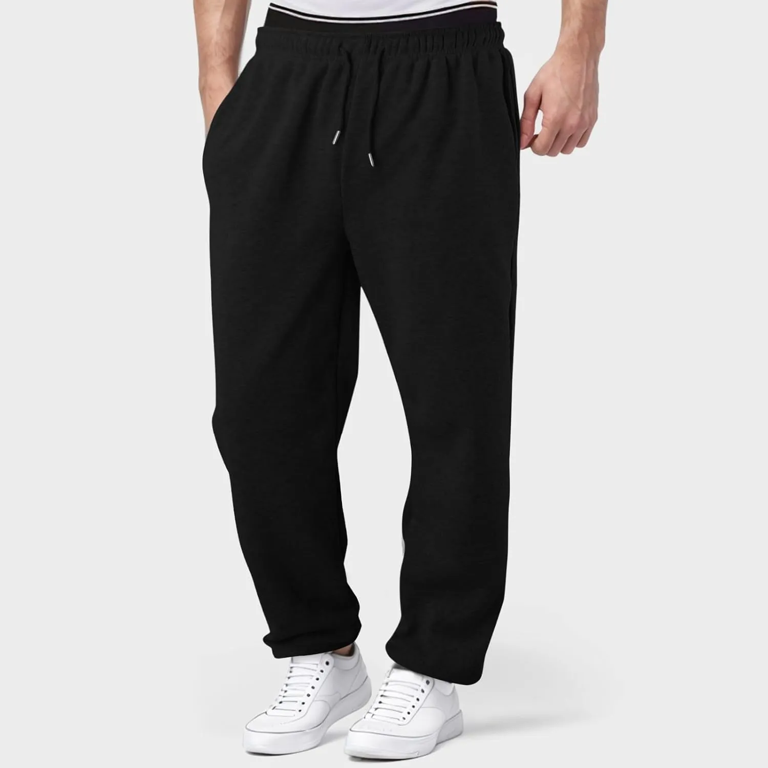 Joggers for Men Slim-Fit Joggers Sweatpant Plain Sport Cargo Combat Pant Soft Jogging Sweat
