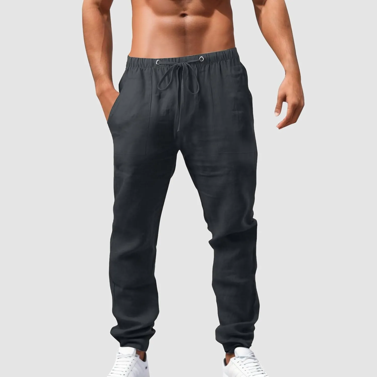 Joggers for Men Slim-Fit Joggers Sweatpant Training Sports Pull On Pant Comfort Soft Jogging Bottoms