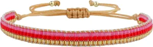 KELITCH Bohemian Strand Bracelets Handmade Woven Wrap Bracelets Fashion Bracelets Bangles - 24A