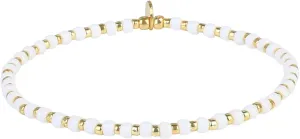 KELITCH Handmade Stretch Bracelets Friendship Bracelets Beach Bangles Colorful Gold Beaded Bracelets