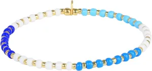 KELITCH Handmade Stretch Bracelets Friendship Bracelets Beach Bangles Colorful Gold Beaded Bracelets